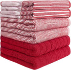 Premium Kitchen Towels | Large Cotton Dish Towels | Flat & Terry Highly - Image 2