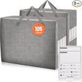 2 Pack 85L Comforter Storage Bags, Extra Large Bedding Storage Bags by Karceyworth
