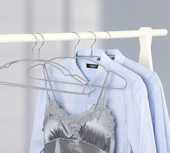 TOPIA HANGER Metal Hangers 30 Pack, Non Slip Clothes Hangers Space Saving - Image 7