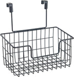 Wire Hanging Storage Basket 2 Packs, Wall Mounted Kitchen Bathroom Storage - Image 8