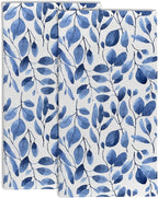 Blue Eucalyptus Leaves Bathroom Hand Towel Set of 2, Watercolor Botanical Plant by Gnhkmw