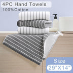 4-Pack Premium Cotton Hand Towels - Image 3
