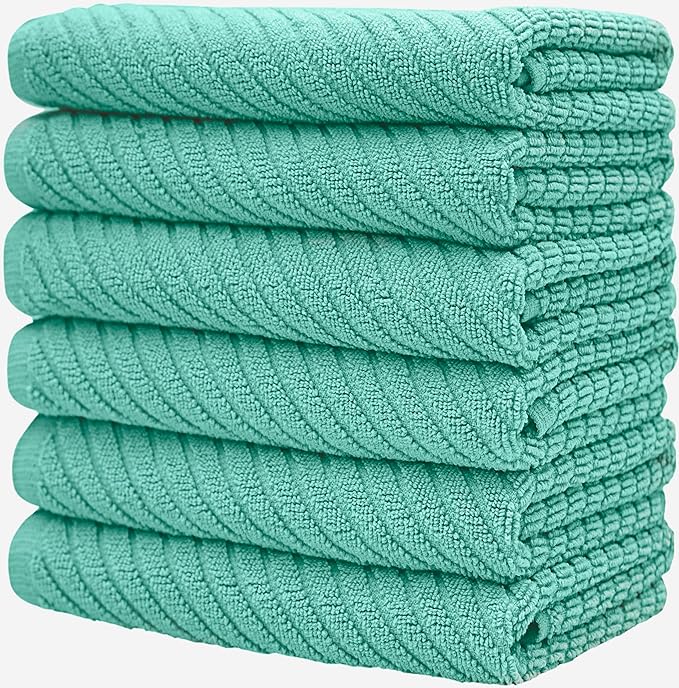 Premium Kitchen Towels | Large Cotton Kitchen Hand Towels | Dish Towels | - Image 6