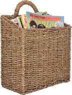 MyGift Wall Basket Hanging Storage Basket, Large Decorative Baskets, Magazine by MyGiftHome