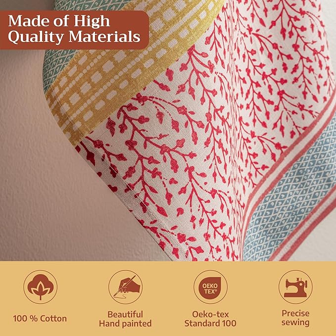 Maison d' Hermine Kitchen Towels Set of 3 100% Cotton 27.50" x 20" Reusable - Image 3