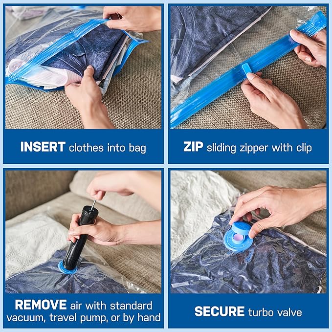 4 Pack Variety Vacuum Storage Bags - Image 7