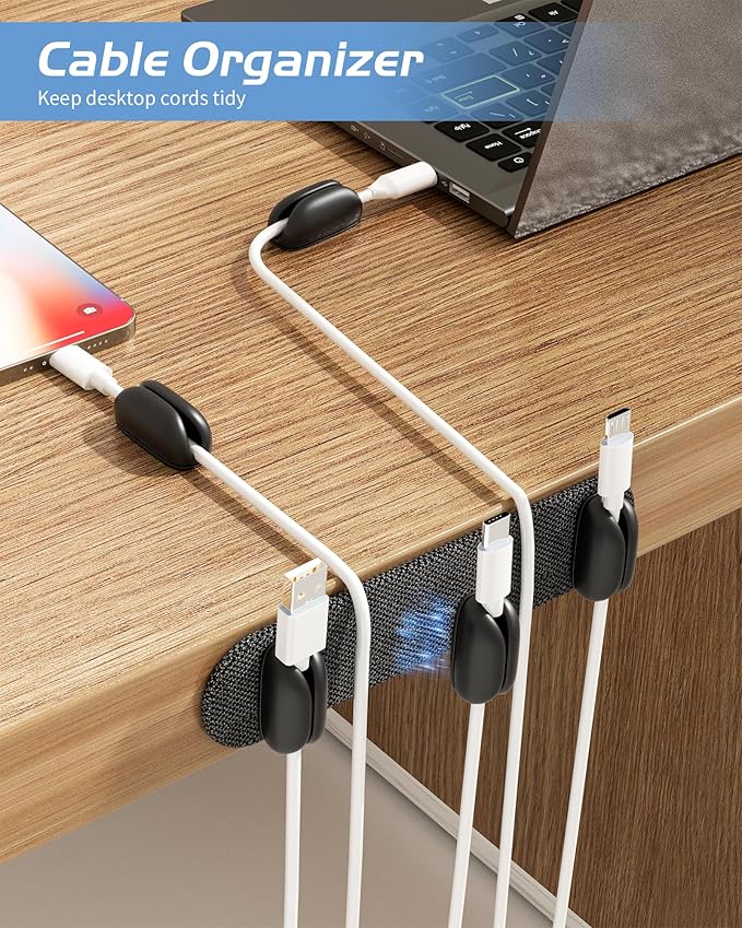 5-Pack Magnetic Cable Clips Cord Organizer - Image 2