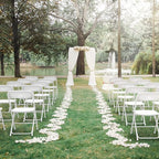 VINGLI 8 Pack White Plastic Folding Chair, Indoor Outdoor Portable Stackable Commercial Seat with Steel Frame 350lb. Capacity for Events Office Wedding Party Picnic Kitchen Dining - Image 9