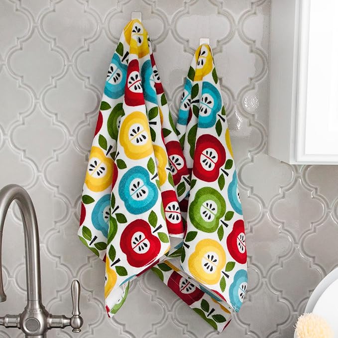 T-Fal Fiber Reactive Print Kitchen Towels: Highly Absorbent, Super Soft - Image 5