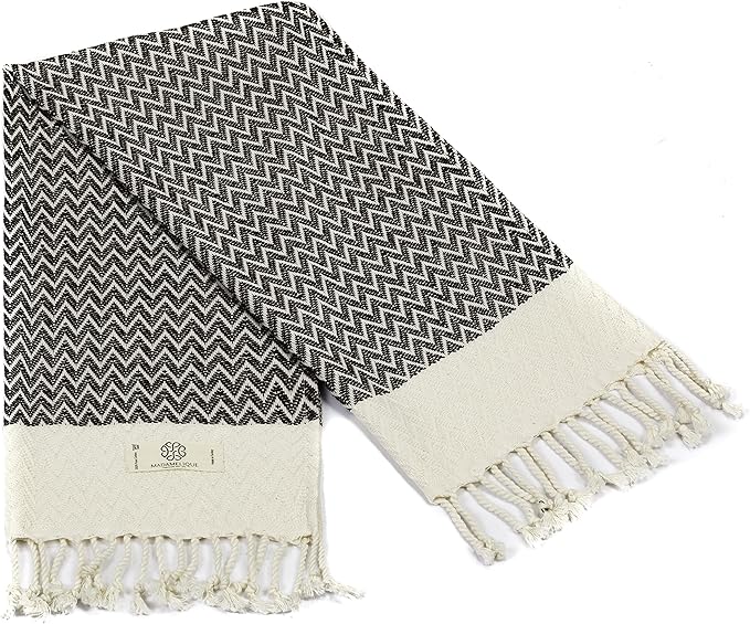 Madamelique Exclusive Hand Towels Set of 2-18 x 40 Inches - Image 5