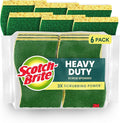 Scotch-Brite Heavy Duty Scrub Sponge, 6 Kitchen Sponges Designed by Scotch-Brite