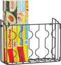 Simple Houseware Wall Door Mount Kitchen Wrap Organizer Rack by SimpleHouseware