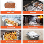 Pre-Cut Aluminum Foil Sheets, 9 x 10.75 Inch, Pop-Up Deli Foil Wraps, 200 Sheets - Image 4