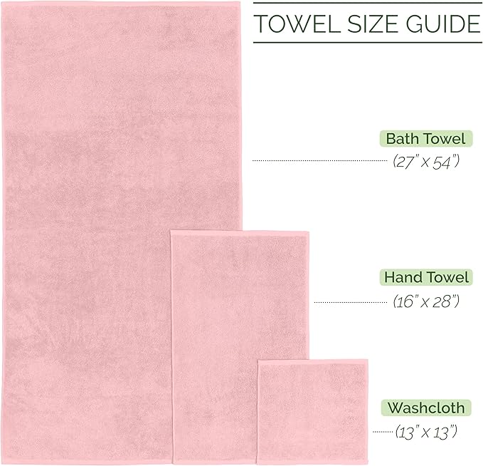 Elegant Comfort Luxury 6-Piece Towel Set, Premium Soft 100% Turkish Cotton - Image 3