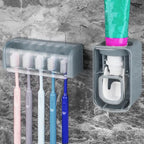 5 Slots Wall Mount Toothbrush Holder by LUEXBOX
