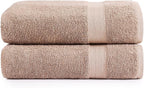 LANE LINEN 100% Natural Cotton Bath Sheets 2 Pack by LaneLinen