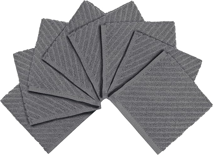 Bumble Towels Premium Kitchen Dish Cloths | 8 Pack | Diagonal Deluxe Dish Cloth - Image 2