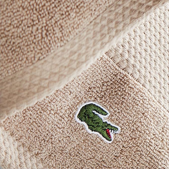 Lacoste Heritage 100% Supima Cotton Bath Towel, Premium Super Soft Bath Towel - Image 3