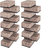 Taupe Multi Use Scrub Sponges. Made in Europe. 18 Pack, 4.3x2.8x1.4 inches. by Okleen