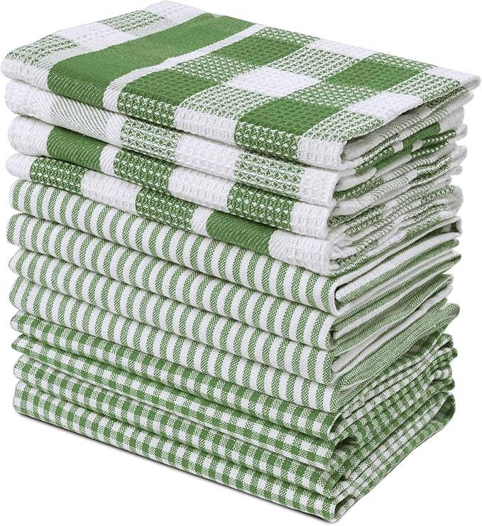 LANE LINEN 100% Cotton Kitchen Dish Cloths, Ultra Soft Absorbent Quick Drying by LaneLinen