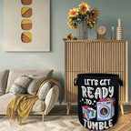 Let's Get Ready to Tumble Laundry Hamper Funny Text Laundry Basket - Image 7