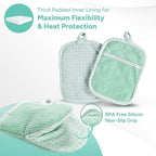 Casa Platino Potholders & Oven Mitts Heat Resistant, 8-Piece Mini Oven Mitts - Image 3