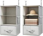 Vailando 3-Shelf Hanging Closet Organizer, Baby Clothes Storage and Organization by Vailando