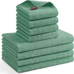 Mordimy 100% Cotton Terrycloth Kitchen Towels and Dishcloths Sets, Soft and by Mordimy