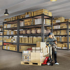 REIBII 40" W Garage Shelving 2500LBS Storage Shelves 72" H Metal Shelving 5 Tier Metal Shelves Adjustable Pantry Shelf for Garage Closet Kitchen Basement 40" W x 19.7''D x 72''H - Image 6