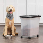 IRIS USA Airtight Dog Food Storage Container, WeatherPro, Removable Wheels - Image 9