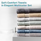 Fabdreams 100% Organic Cotton Bath Towel Set of 6 700 GSM Hotel Premium Plush - Image 5