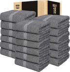 Utopia Towels 18 Pack Bath Towel Set, 500 GSM 100% Ring Spun Cotton Medium by UTOPIATOWELS