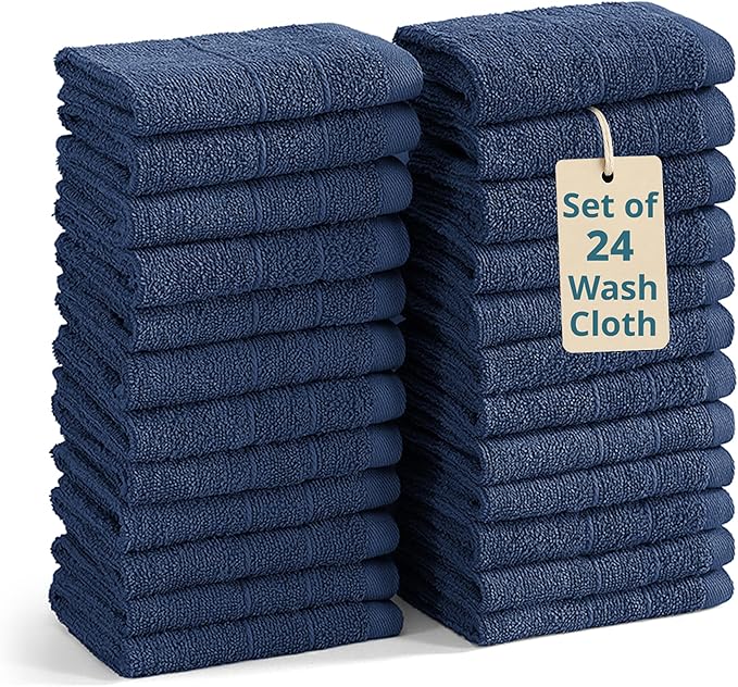 Casa Platino Cotton Washcloths by CasaPlatino