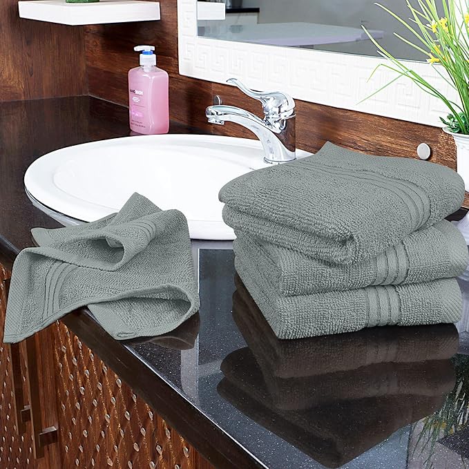 Utopia Towels Wash Cloths Set, 12 by 12 Inches, 100% Cotton Ring Spun, Highly - Image 8