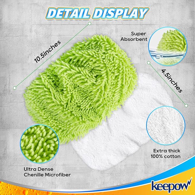 KEEPOW Reusable Dry Sweeping Cloths Compatible - Image 3