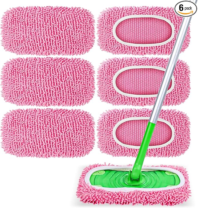 6 Pack Reusable Mop Pads Compatible by Unknown