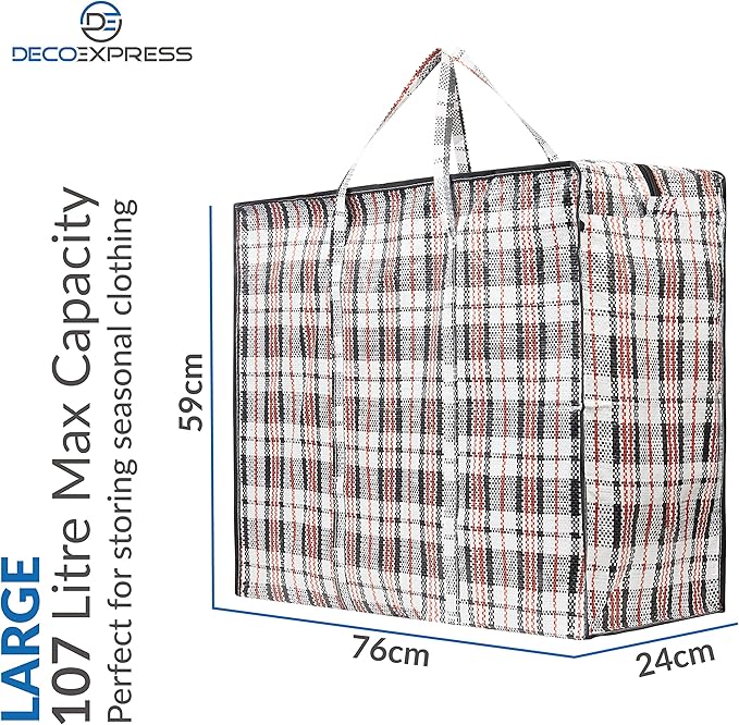Moving Bags with Zipper & Handles, Heavy Duty Storage Totes, 88 lbs Clothes - Image 3