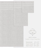American Soft Linen Premium 3 Piece Towel Set, 1 Bath Towel 1 Hand Towel 1 - Image 4