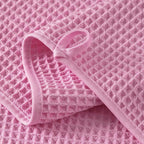 Microfiber Waffle Face Towels, 2 Pieces, Fast Drying, Lint Free 430 GSM - Image 3