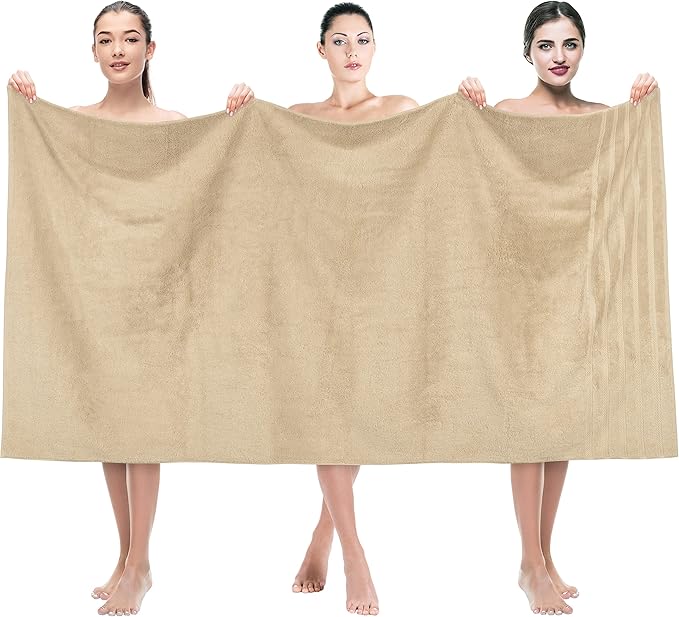 American Soft Linen 35x70 Jumbo Large Bath Towel, 600 GSM 100% Cotton Turkish by AmericanSoftLinen