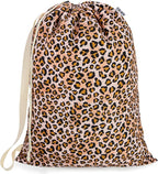 Canvas Laundry Bag with shoulder Strap 24"Wx 29"H, Large Drawstring Dirty by CALACH