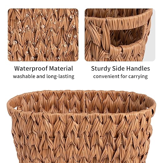 GRANNY SAYS Wicker Trash Can, Bathroom Trash Can - Image 4