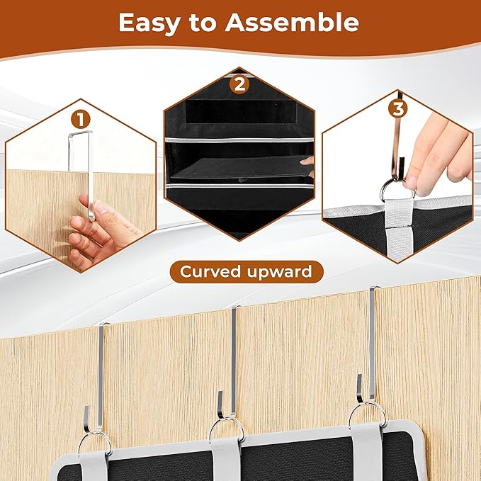 2 Packs 5-Tier Over the Door Storage Organizer - Image 6