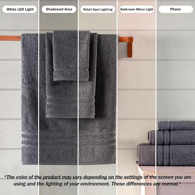 Hawmam Linen Cool Grey Hand Towels 4-Pack - Image 3