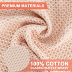6-Pack Kitchen Dish Cloths, 100% Cotton Waffle Weave, Ultra Soft Absorbent - Image 3