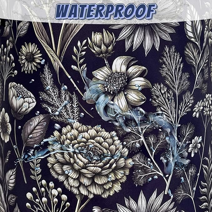 Vintage Floral Flowers Laundry Hamper Foldable Oxford Cloth Cute Laundry Basket - Image 4