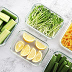 HOMBERKING Large Glass Meal Prep Containers, 5 Sets 35oz | 4.5cups, Food Storage - Image 7