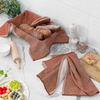 Homaxy Premium Kitchen Towels, Large Cotton Kitchen Hand Towels, Flat and Terry - Image 6