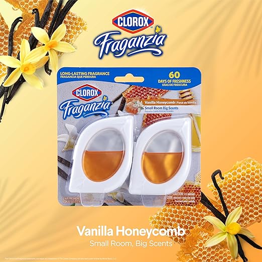 Clorox Fraganzia Small Rooms Air Freshener, Vanilla Honeycomb Scent - Image 2