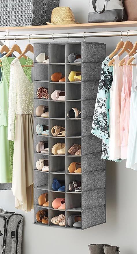 Whitmor 30 Sections Hanging Clothes Closet Organizer, Space Saving Breathable - Image 2